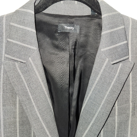 Theory Striped stretch blazer - Picture 5 of 5